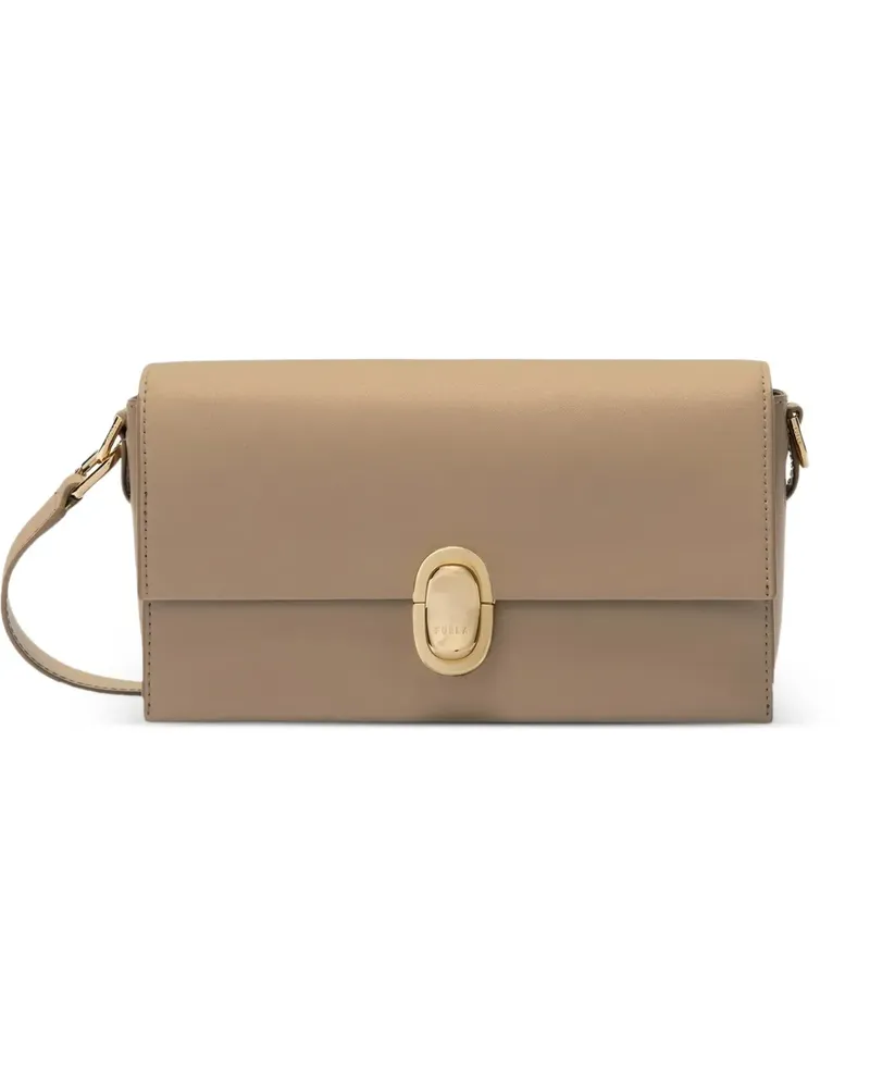 Furla small Eclisse crossbody bag - Braun Braun