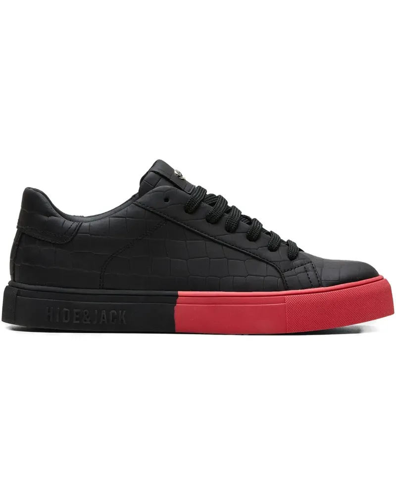 Hide & Jack Sneakers mit Logo - Schwarz Schwarz