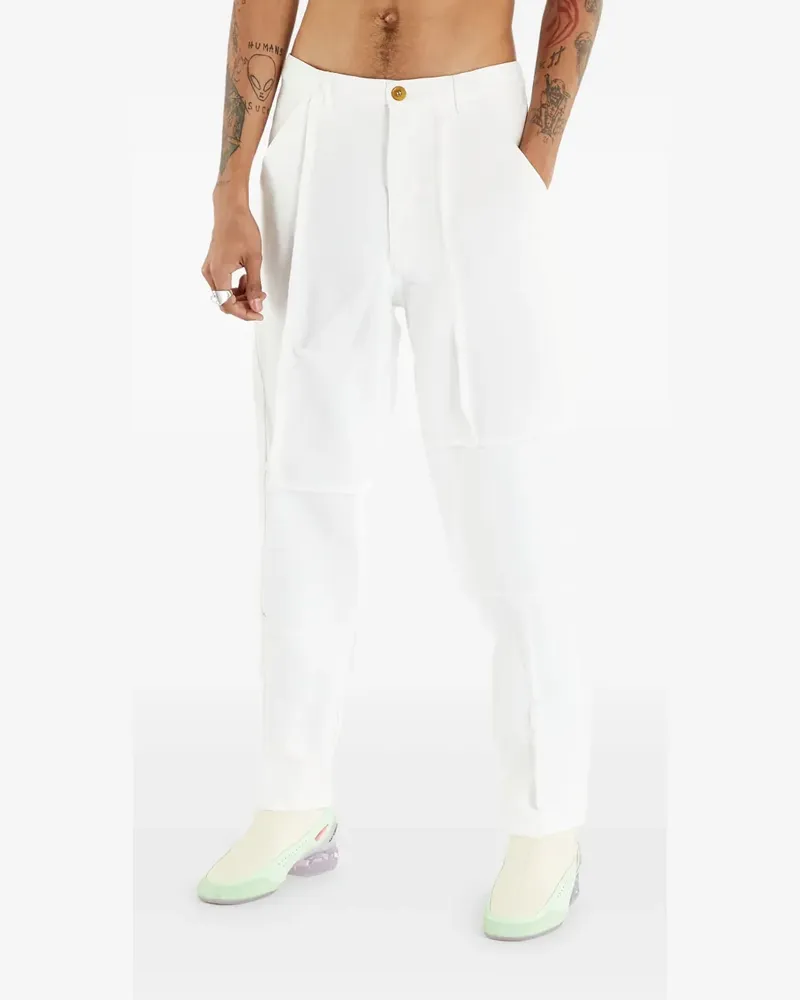 Comme des Garçons Hose mit Bügelfalten - Weiß Weiß