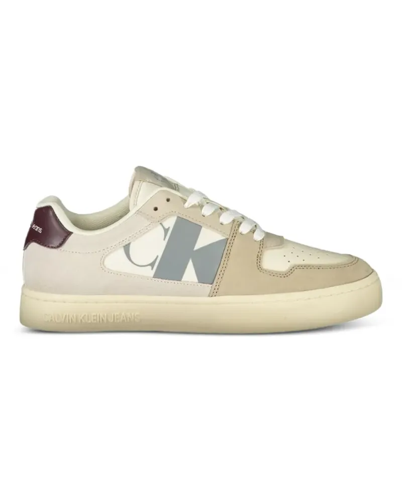 Calvin Klein Sneakers mit Wildledereinsätzen - Nude Nude