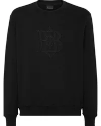 Billionaire Sweatshirt mit Logo-Applikation Schwarz