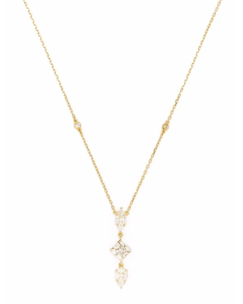 DJULA 18kt Gelbgoldhalskette mit Diamanten Gold