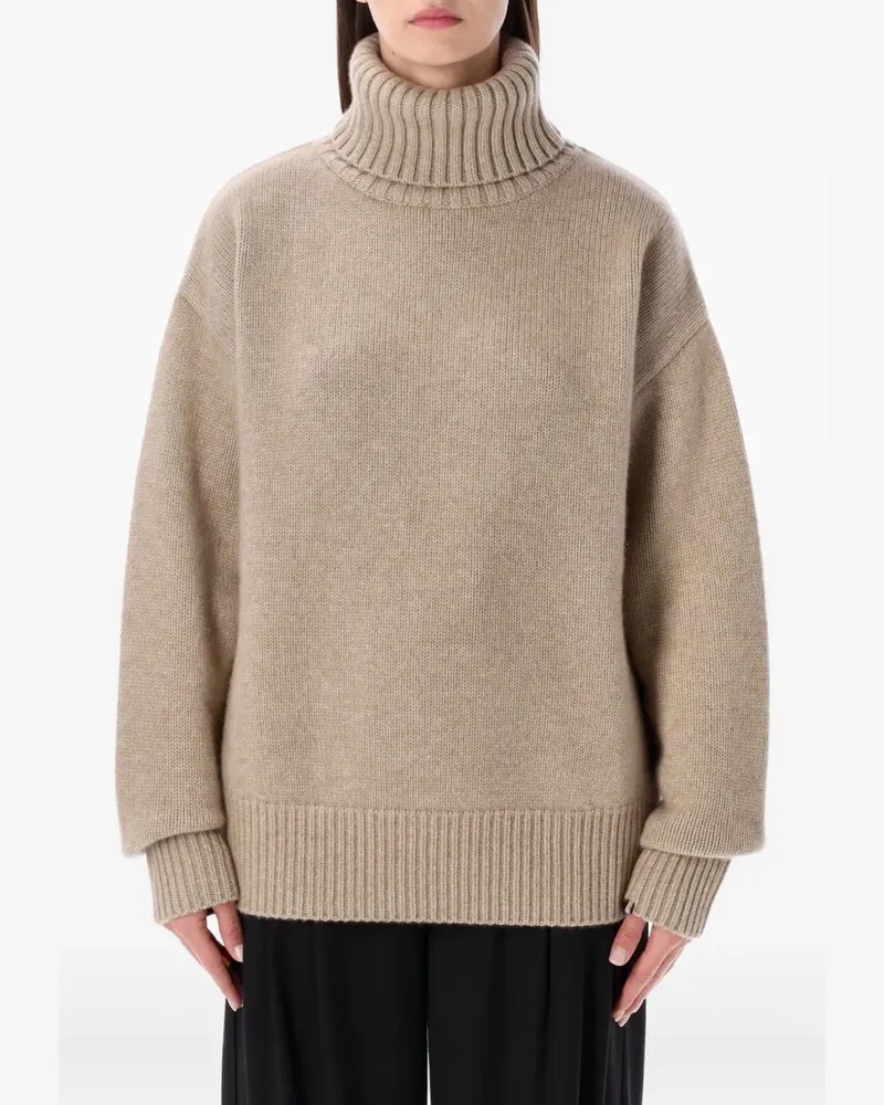 extreme cashmere roll-neck long-sleeve sweater - Nude Nude