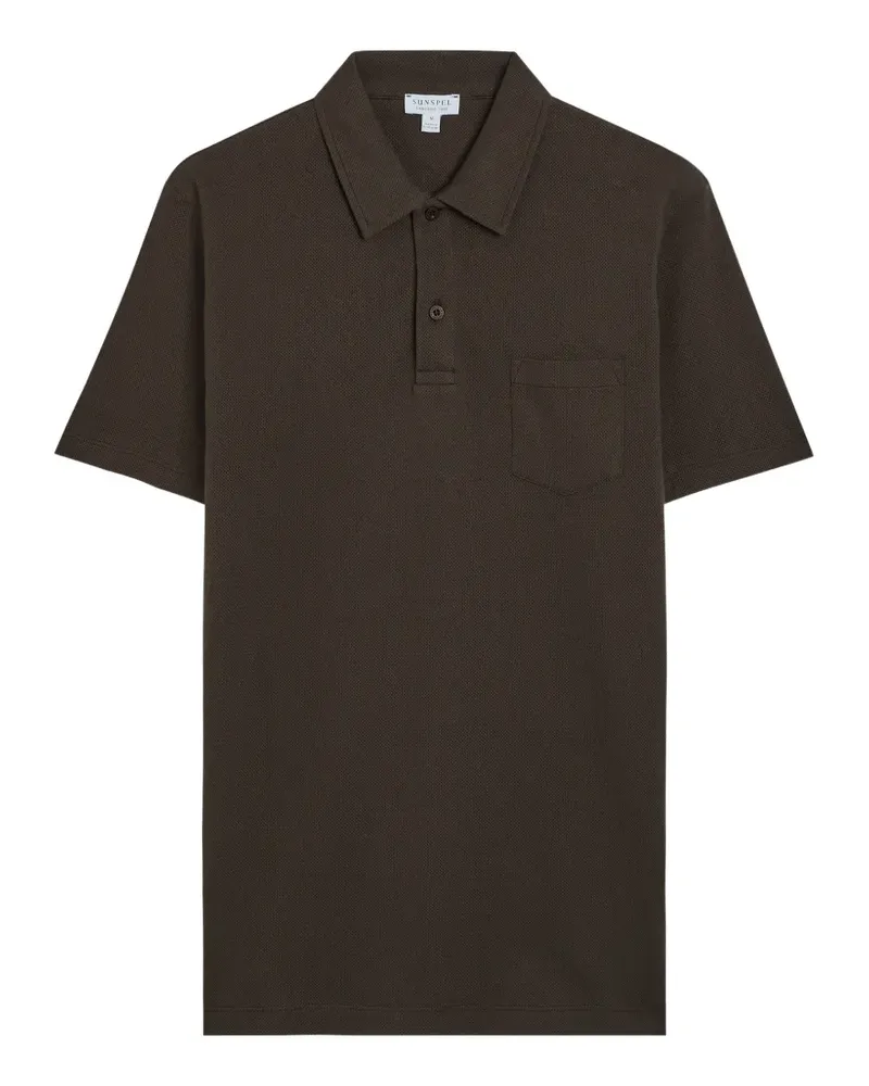 Sunspel Riviera cotton polo shirt - Braun Braun