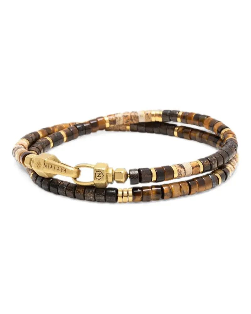 Nialaya Armband mit Perlen - Gold Gold
