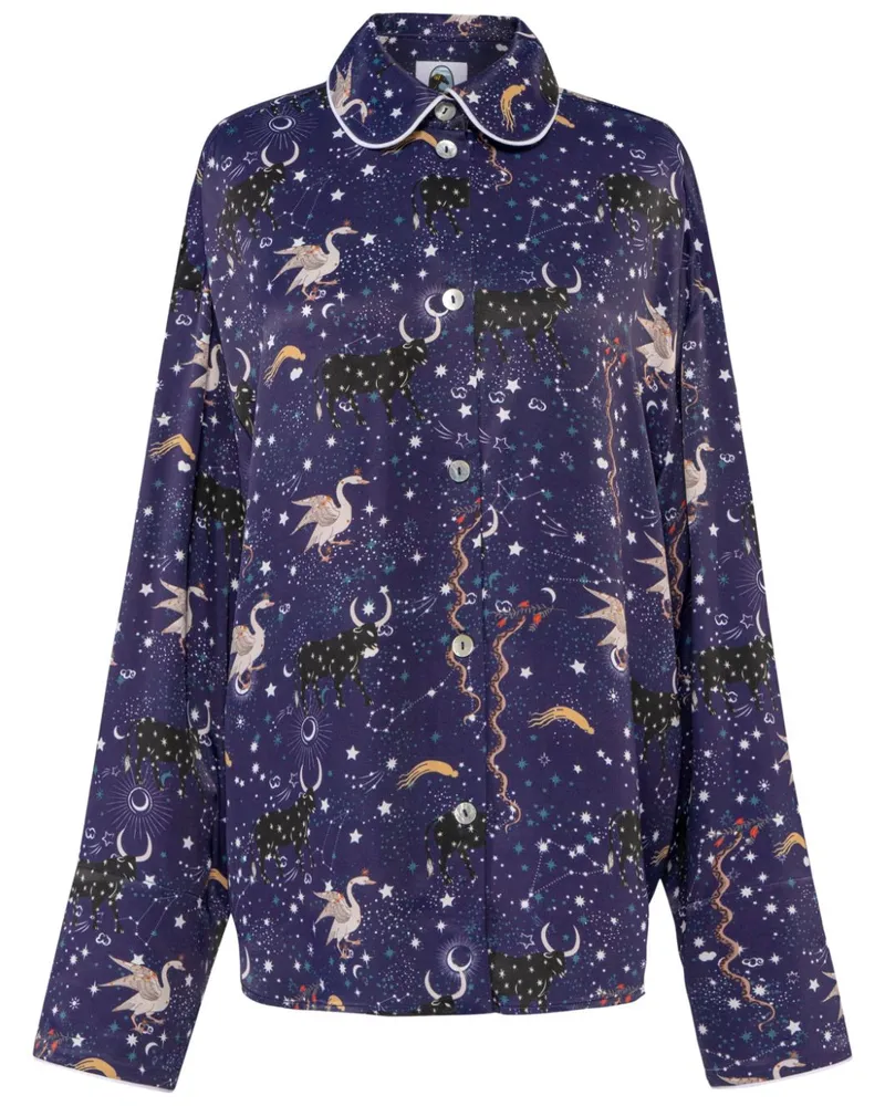SLEEPER Pastelle Hemd - Blau Blau
