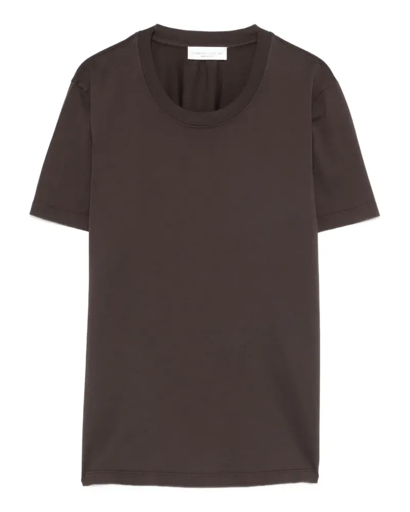 Roberto Collina crew-neck T-shirt - Braun Braun