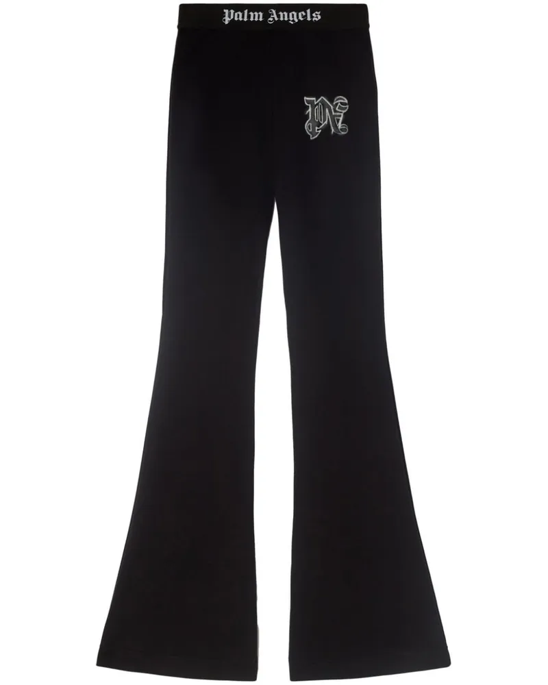 Palm Angels Hyper Jogginghose mit Monogramm-Print Schwarz