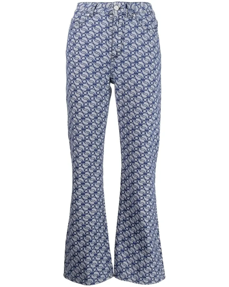 Stella McCartney Gemusterte Jeans - Blau Blau