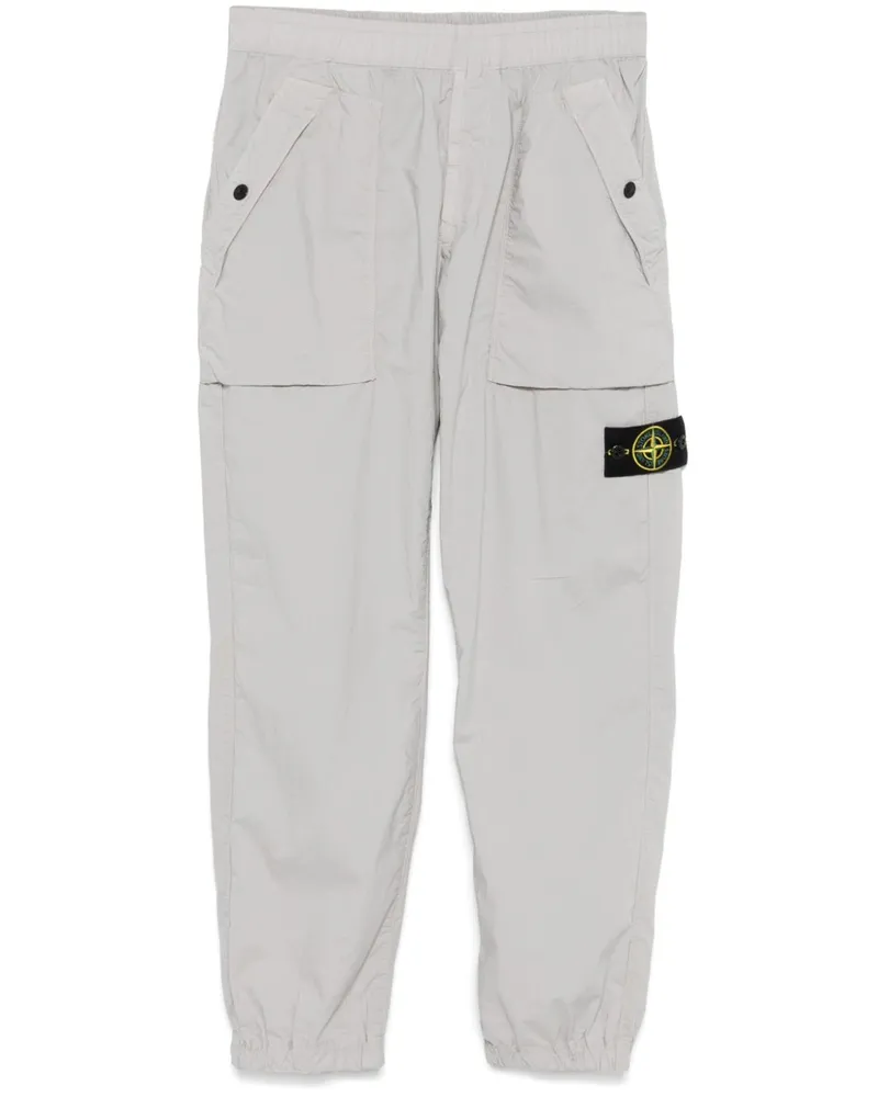 Stone Island Hose mit Kompass-Patch Grau