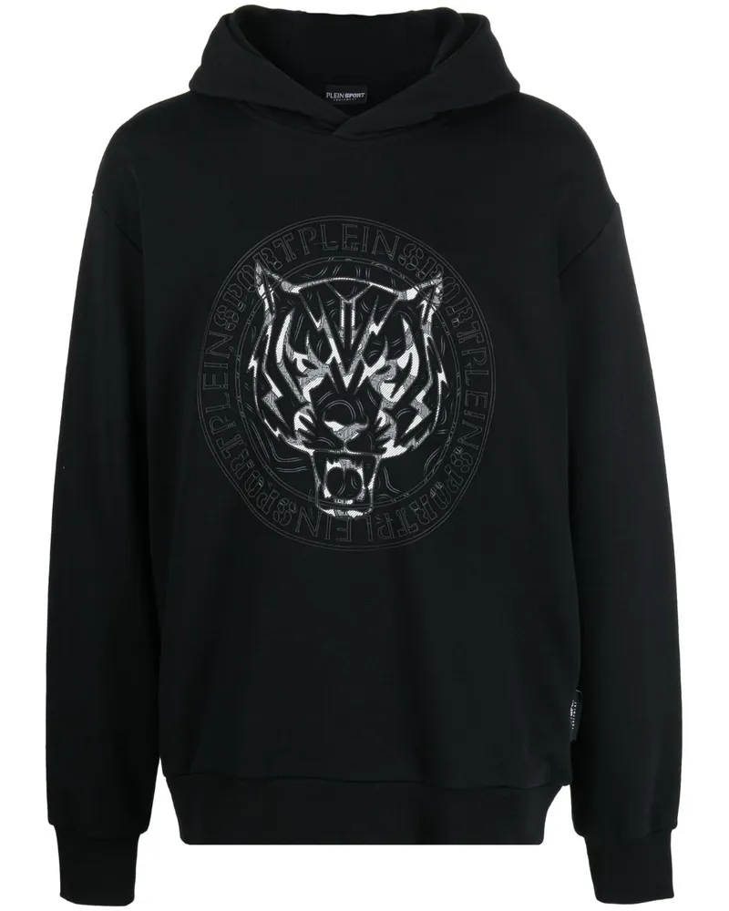 Philipp Plein Hoodie mit Tiger-Print - Schwarz Schwarz