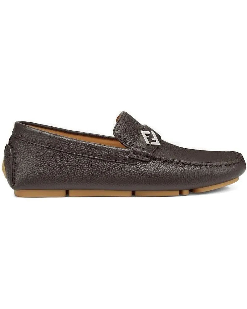 Fendi Loafer mit FF-Detail - Braun Braun