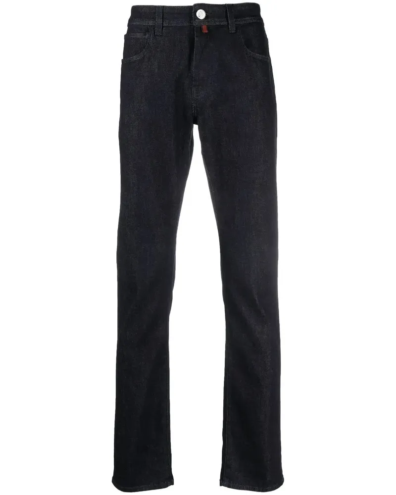 Billionaire Jeans mit Logo-Patch - Blau Blau