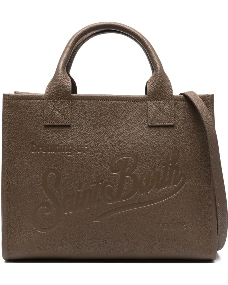 MC2 Saint Barth large Vanity leather tote bag - Braun Braun