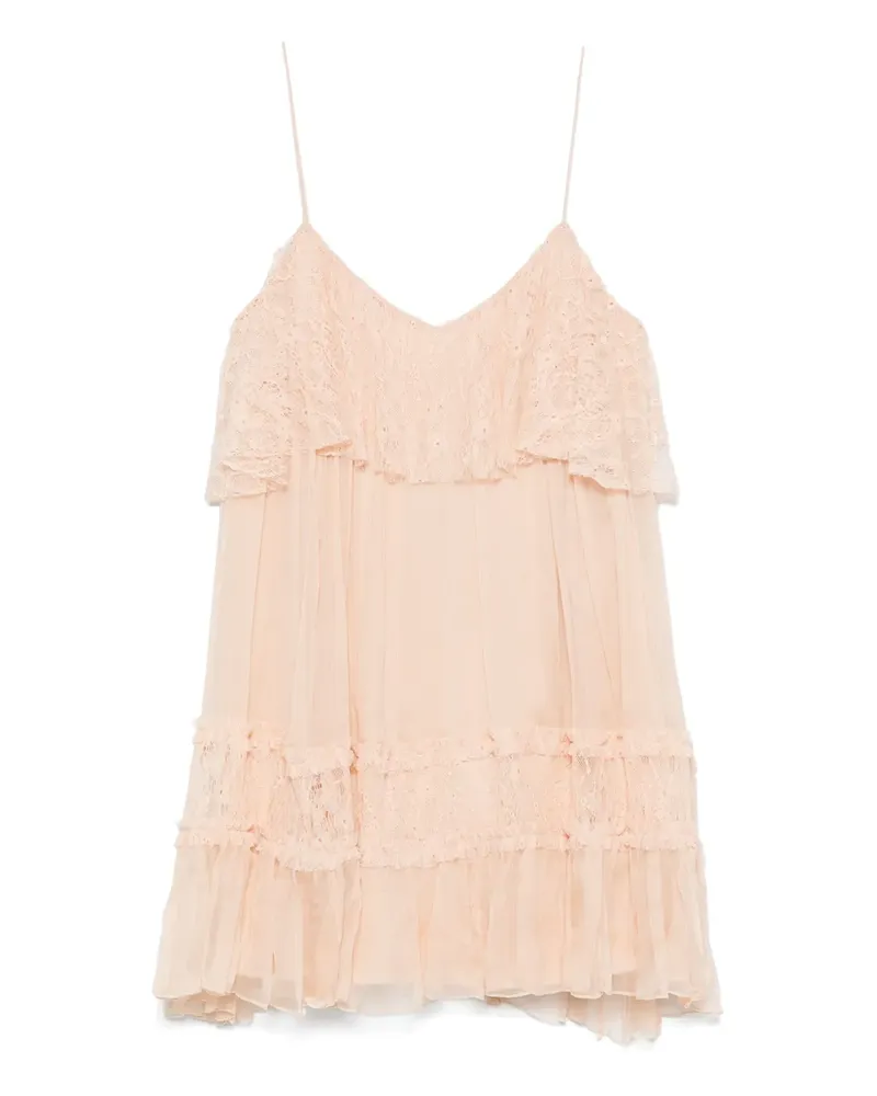 NISSA Minikleid aus Spitze - Nude Nude