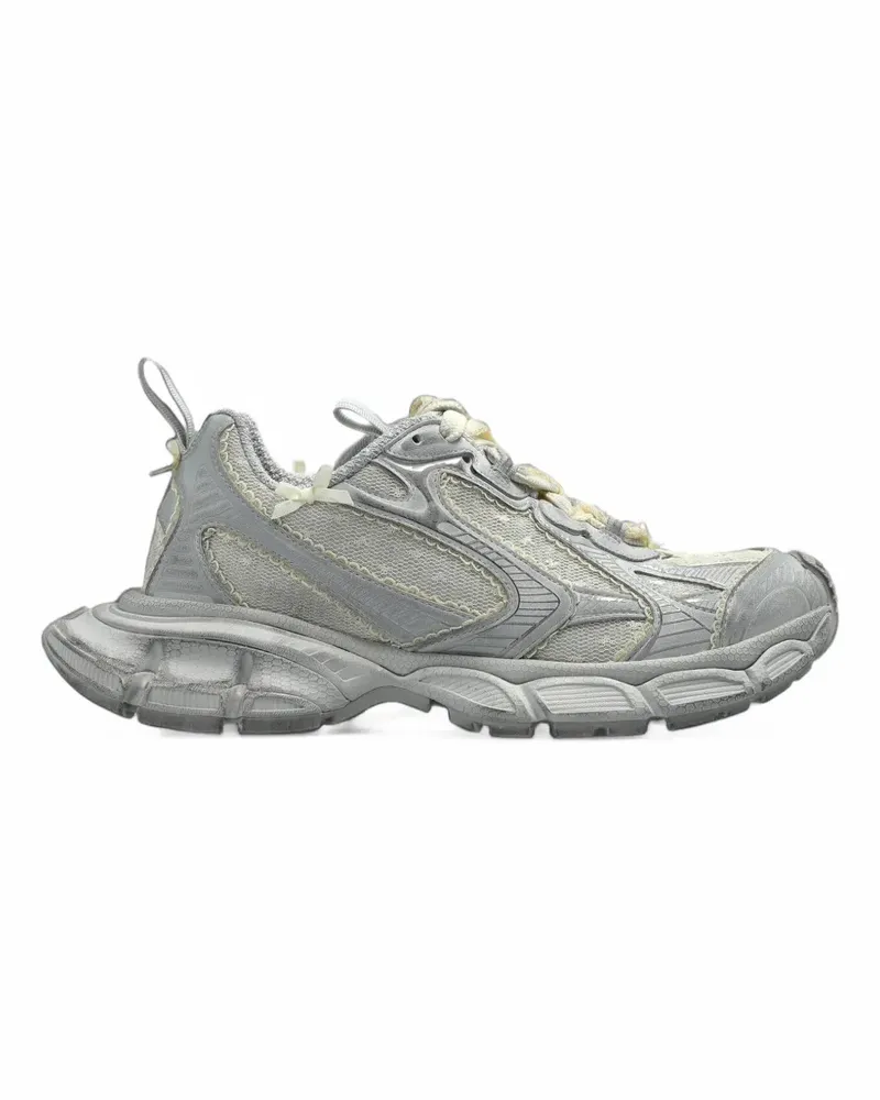 Balenciaga 3XL Tüll-Sneakers in Grau/Gelb Grau
