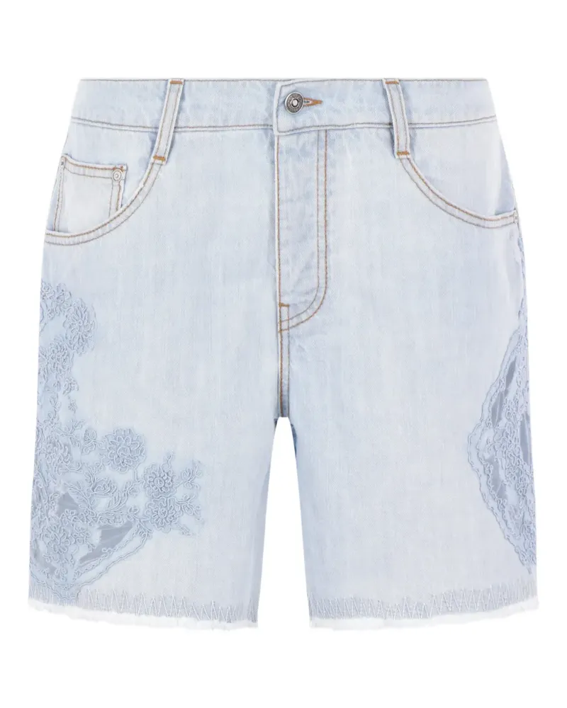 Ermanno Scervino floral-lace shorts - Blau Blau