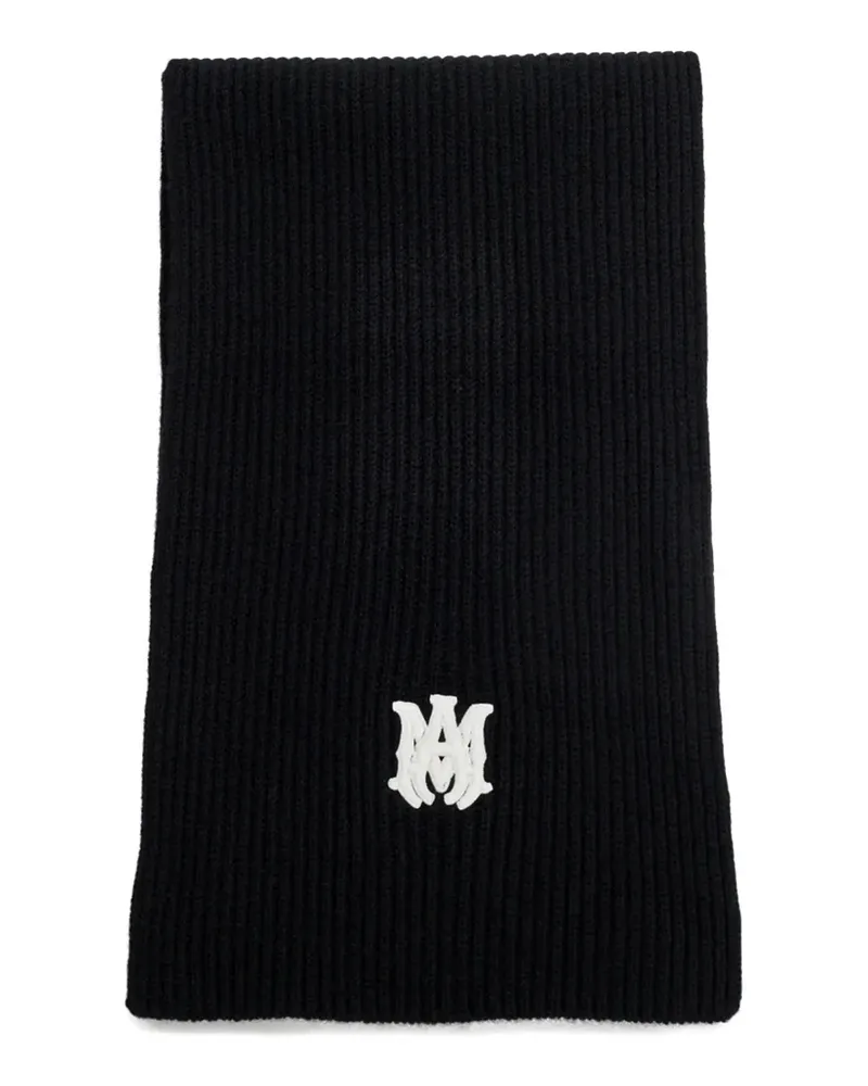 Amiri Schal mit Stickerei - Schwarz Schwarz