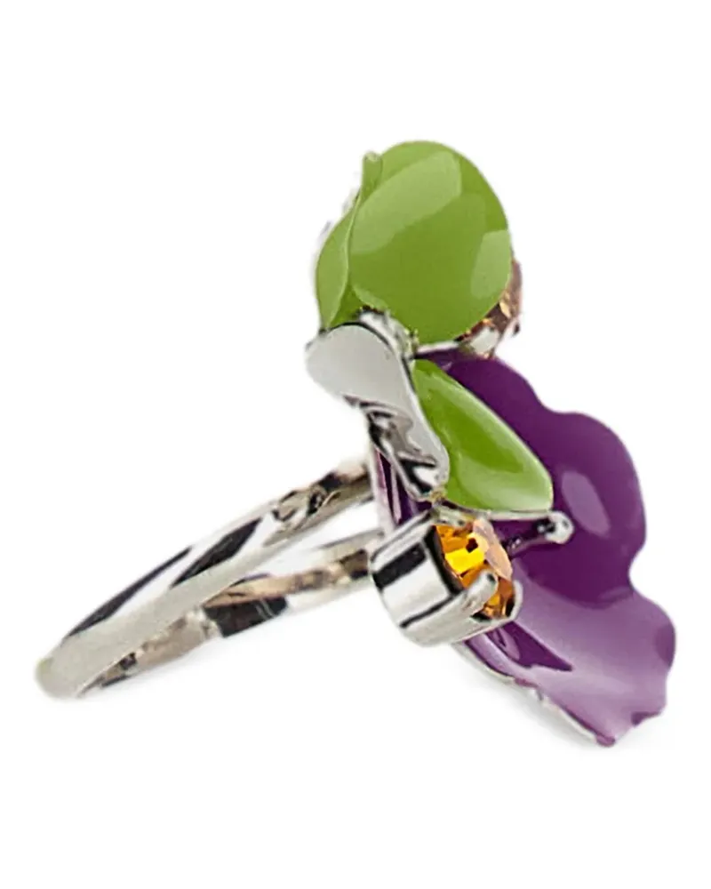 Marni flower stone ring - Silber Silber