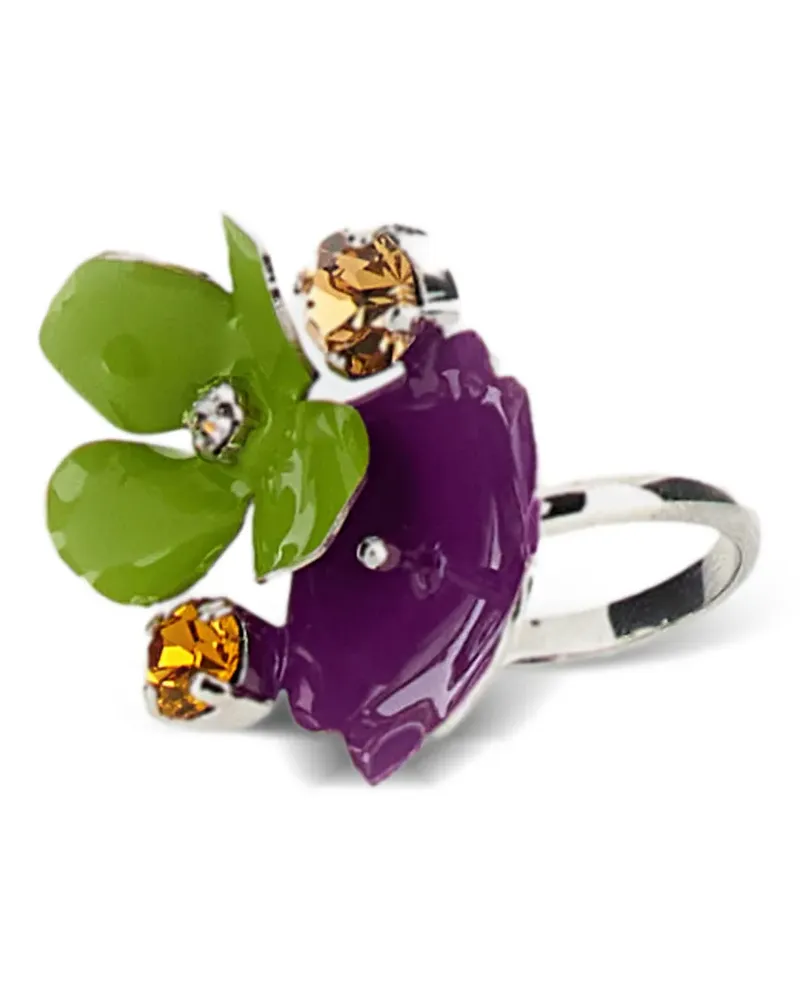 Marni Ring mit Blumenstein - Silber Silber