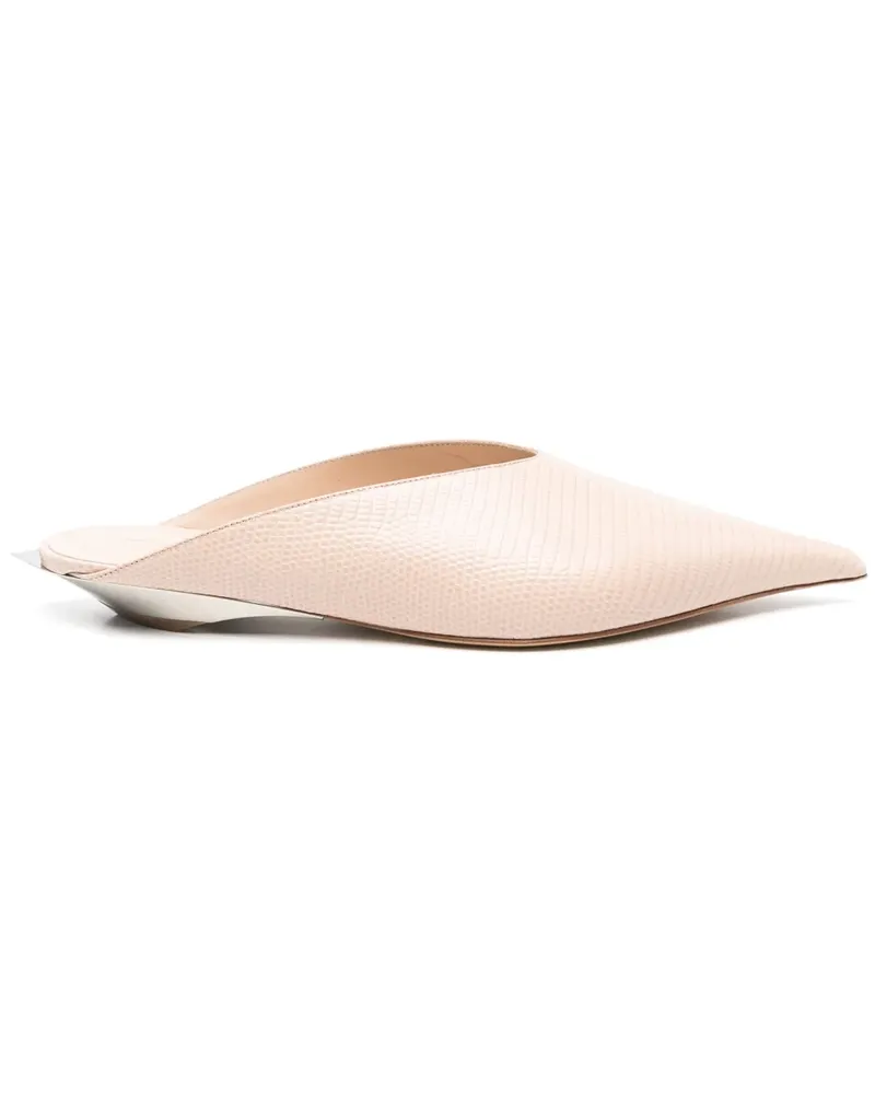 Thierry Mugler Fang Mules - Rosa Rosa