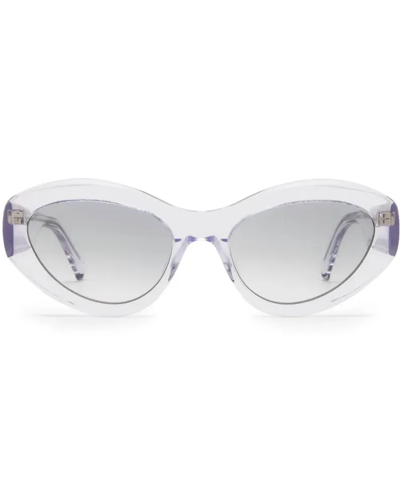 CHIMI 09 Sonnenbrille mit ovalem Gestell - Weiß Weiß