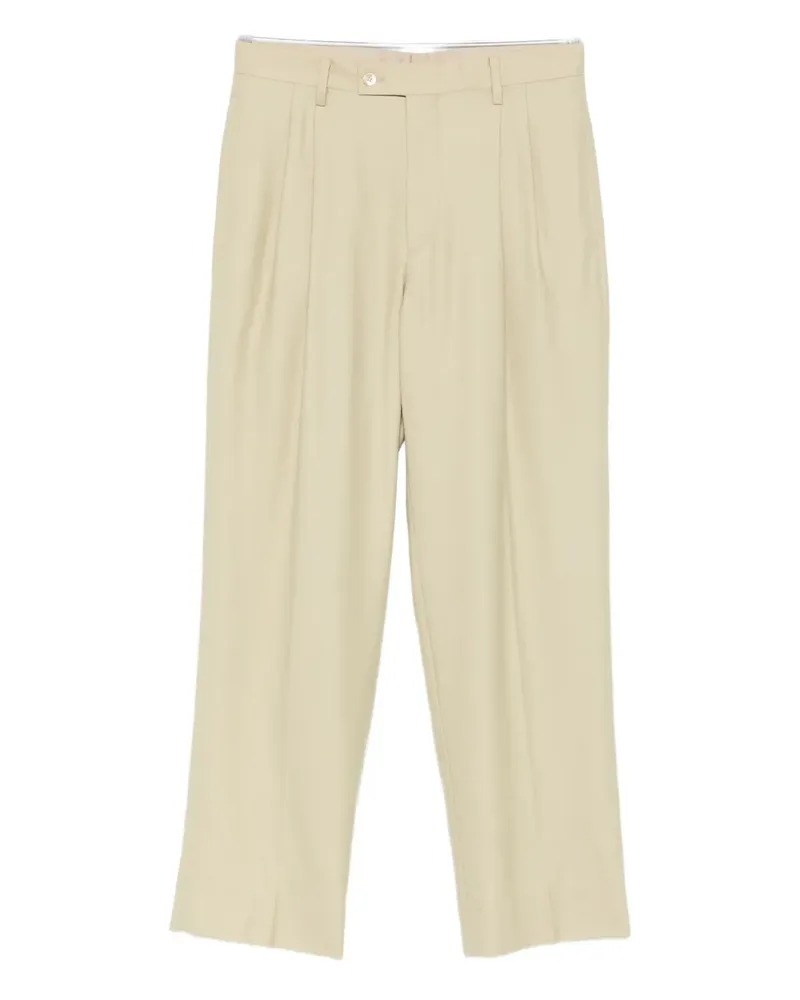 AURALEE pleated tailored trousers - Nude Nude