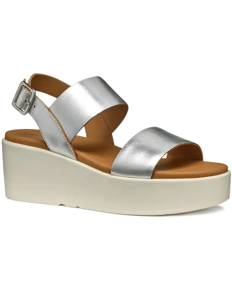 Geox Plateau-Sandalen mit doppeltem Riemen - C1007 GREY C1007