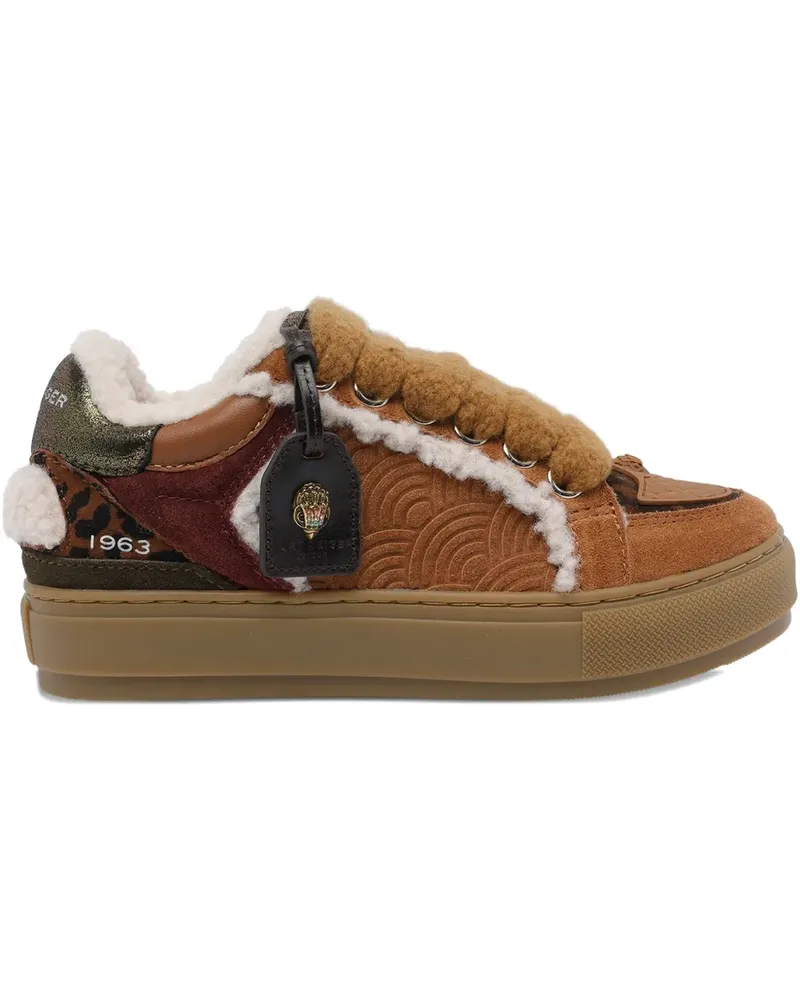 Kurt Geiger Southbank Tag Sneakers aus Wildleder - Braun Braun