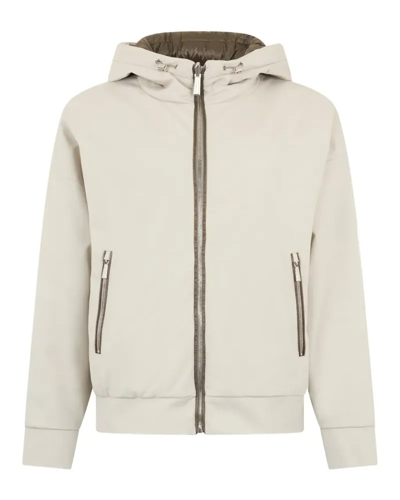 MOORER Kapuzenjacke mit Reißverschluss - Nude Nude