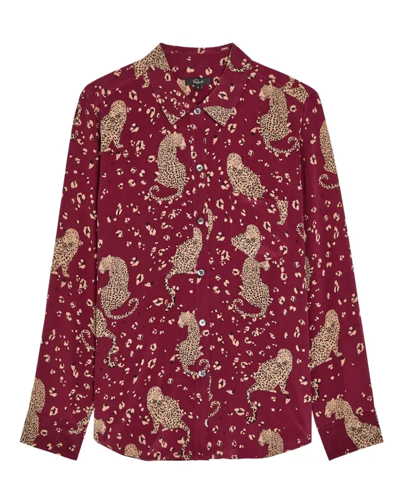 RAILS Kate Hemd mit Leoparden-Print - Rot Rot