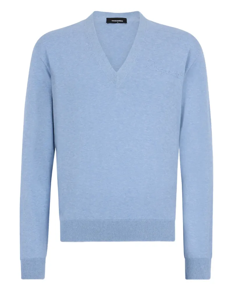 Dsquared2 Pullover mit V-Ausschnitt - Blau Blau