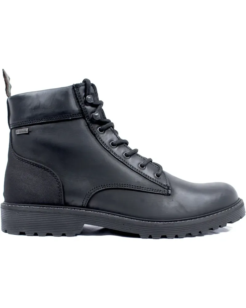 Barbour Schnürstiefel aus Leder - Schwarz Schwarz