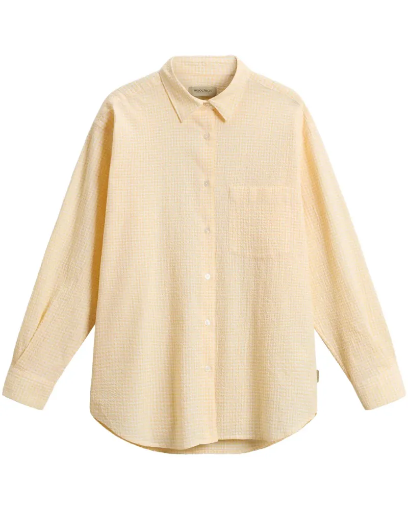 Woolrich Hemd mit Karomuster - Gelb Gelb