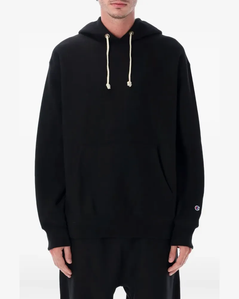 Champion Hoodie mit Logo-Patch - Schwarz Schwarz