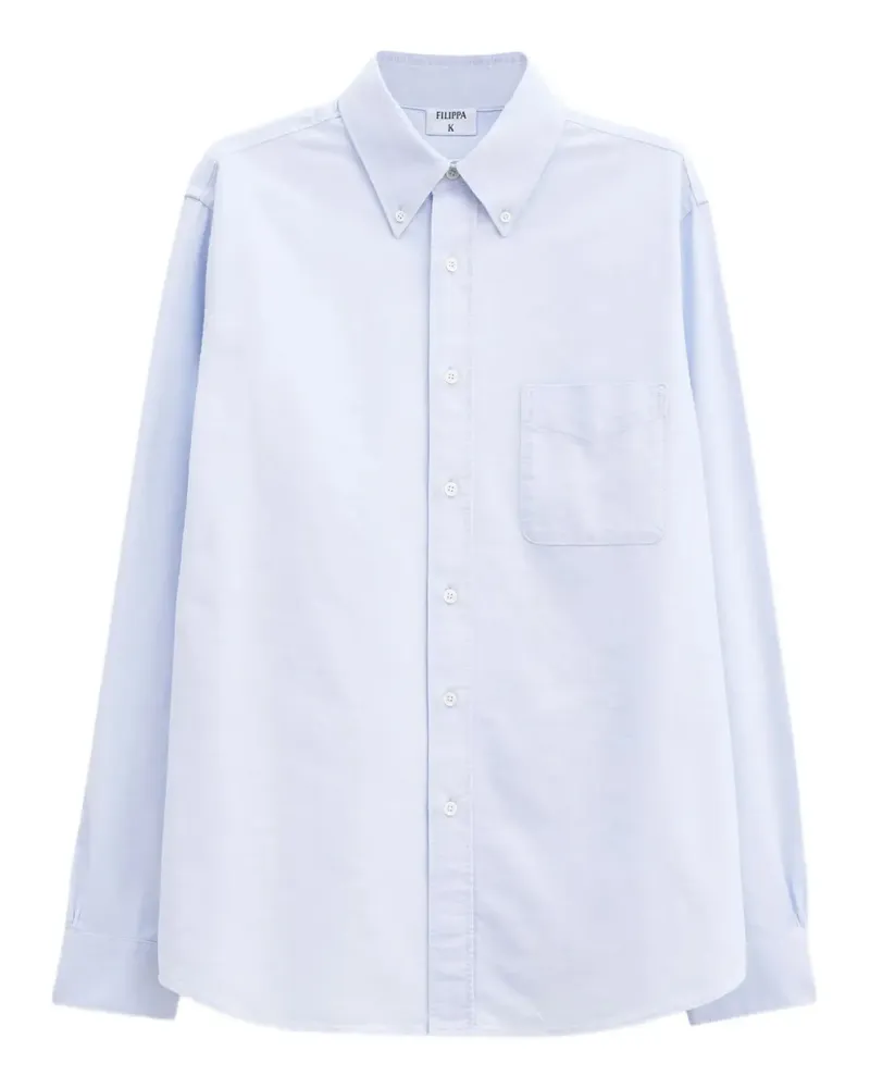 Filippa K Oxford Hemd mit Taschen - Blau Blau