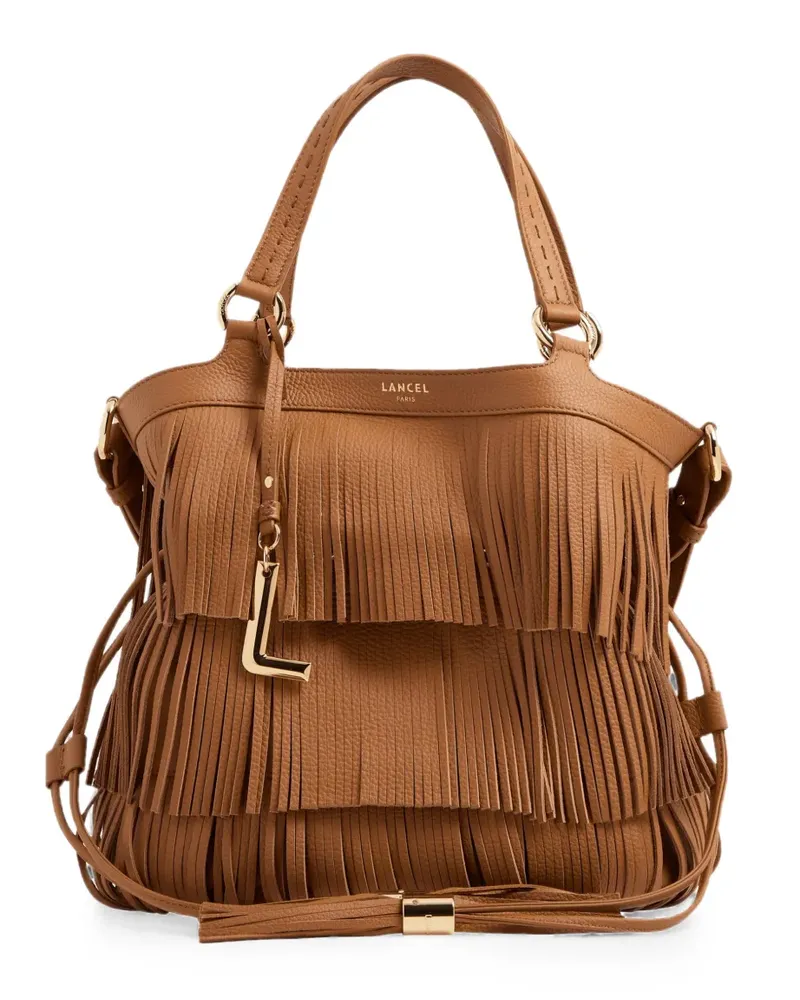 Lancel medium Premier Flirt fringed bucket bag - Braun Braun
