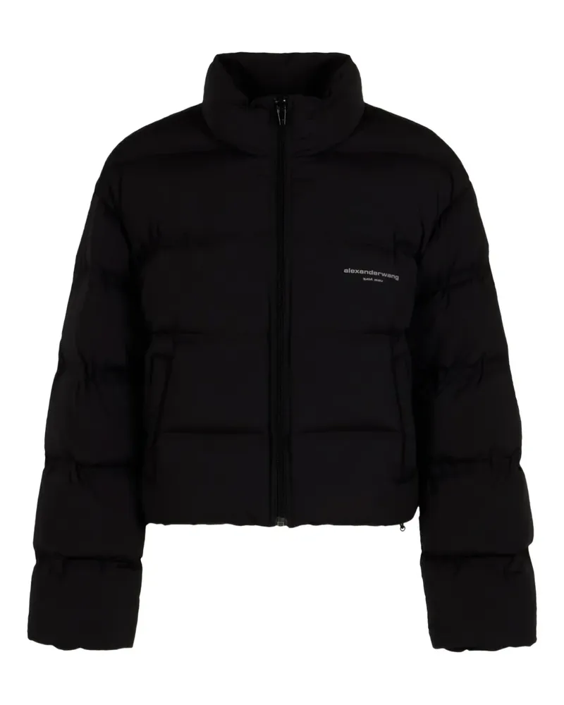 Alexander Wang logo-print jacket - Schwarz Schwarz