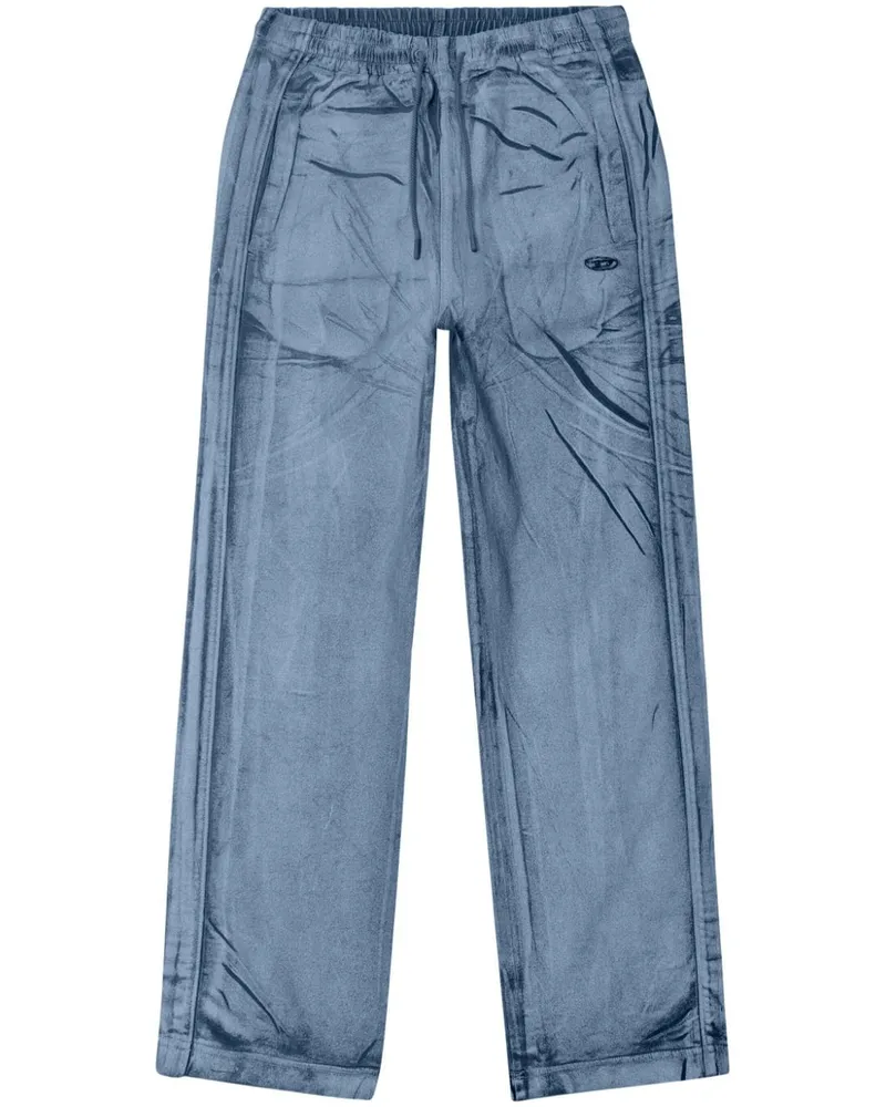 Diesel Straight D-Martians Track Jeans - Blau Blau