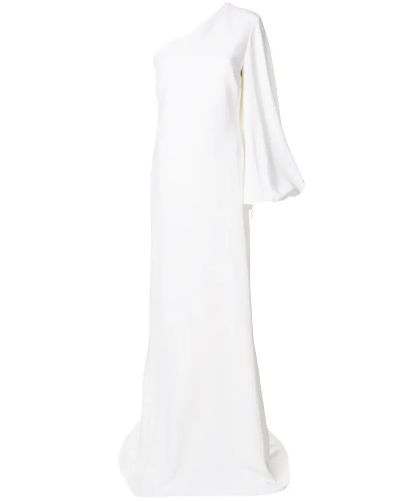 Stella McCartney Langes Seidenkleid - Weiß Weiß