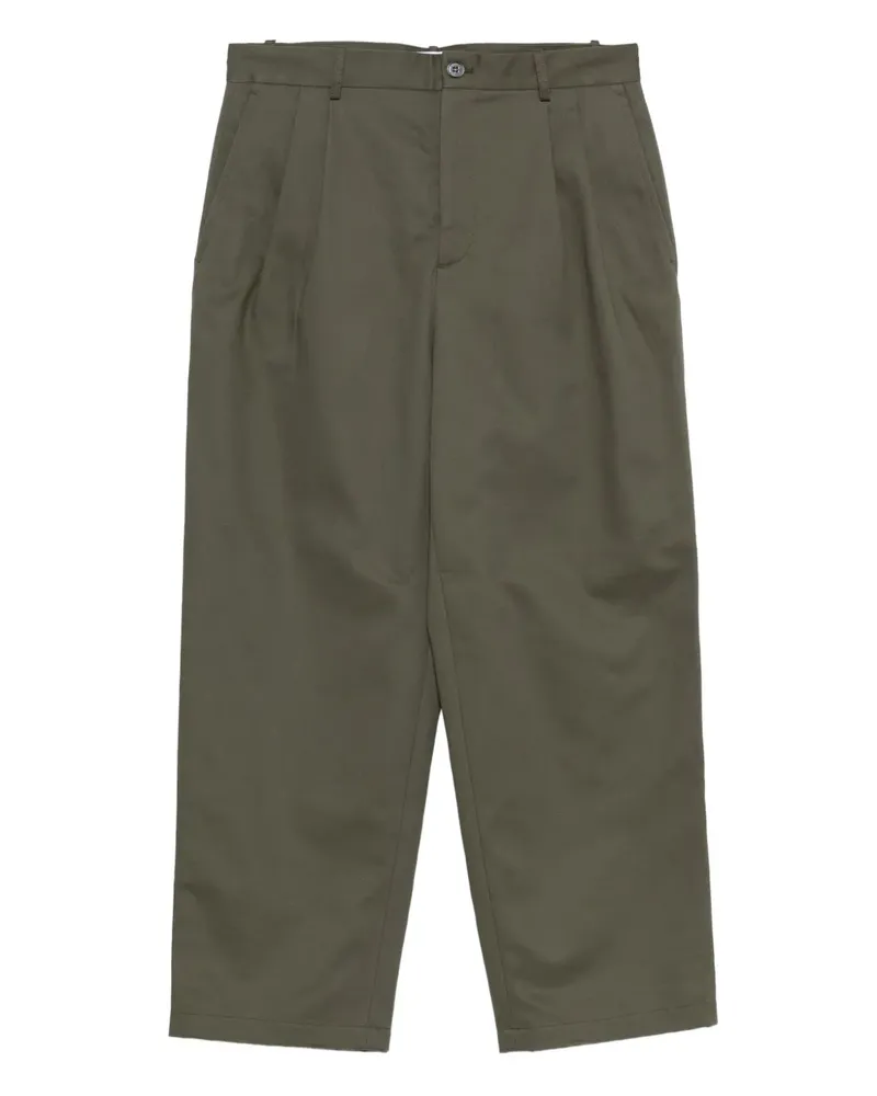 Kitsuné straight-leg trousers - Grün Grün