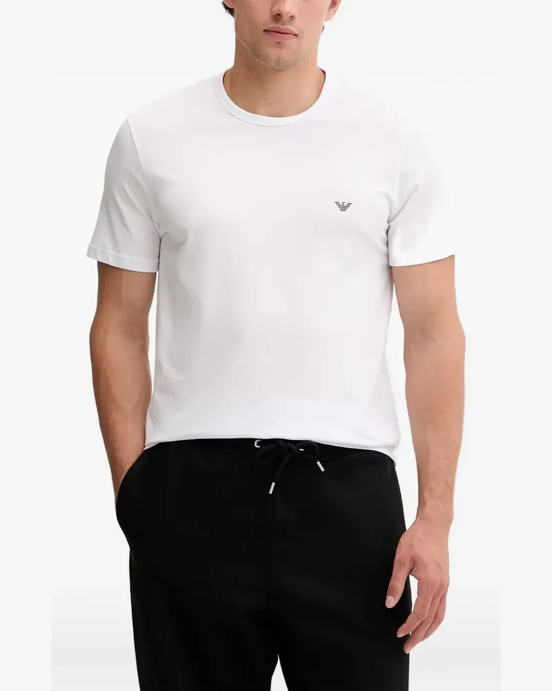 Emporio Armani T-Shirts mit Logo-Print (2er-Set) - Weiß Weiß