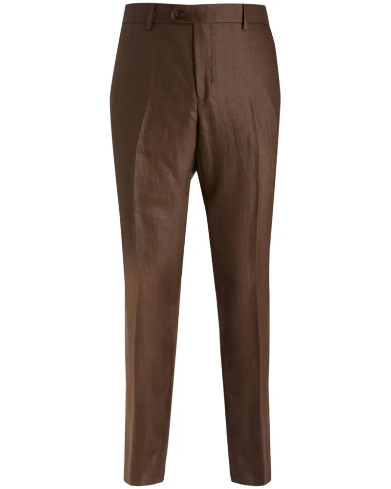 Brian Dales Hose mit Tapered-Bein - Braun Braun