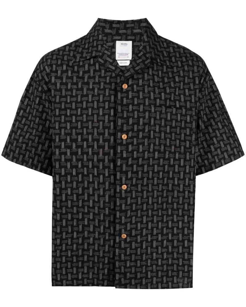 Visvim Hemd mit grafischem Print - Schwarz Schwarz
