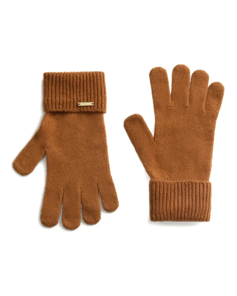 Woolrich Gerippte Handschuhe aus Kaschmir - Braun Braun