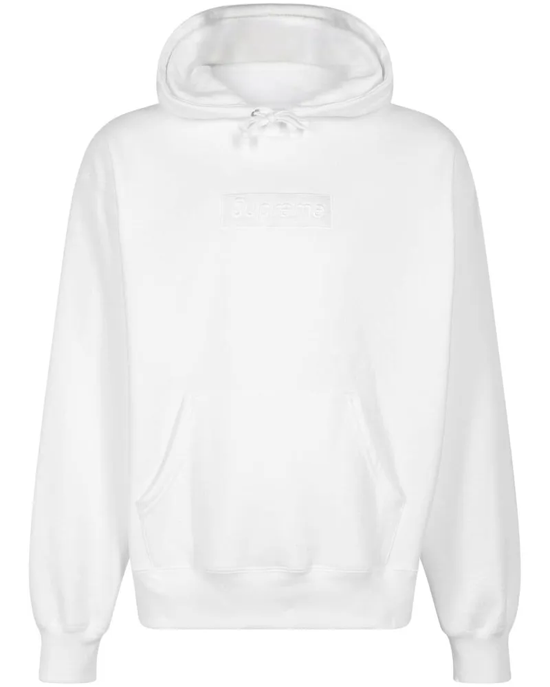 Supreme Being Box Logo "FW 23 - White" Hoodie Weiß