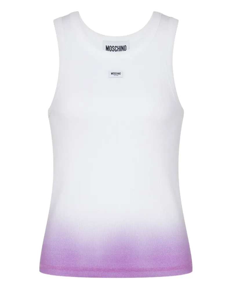 Moschino Tanktop mit Ombré-Effekt - Weiß Weiß