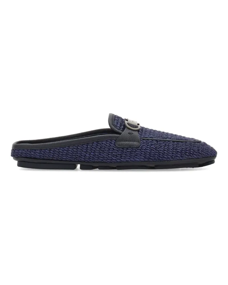Ferragamo Gancini ornament mules - Blau Blau