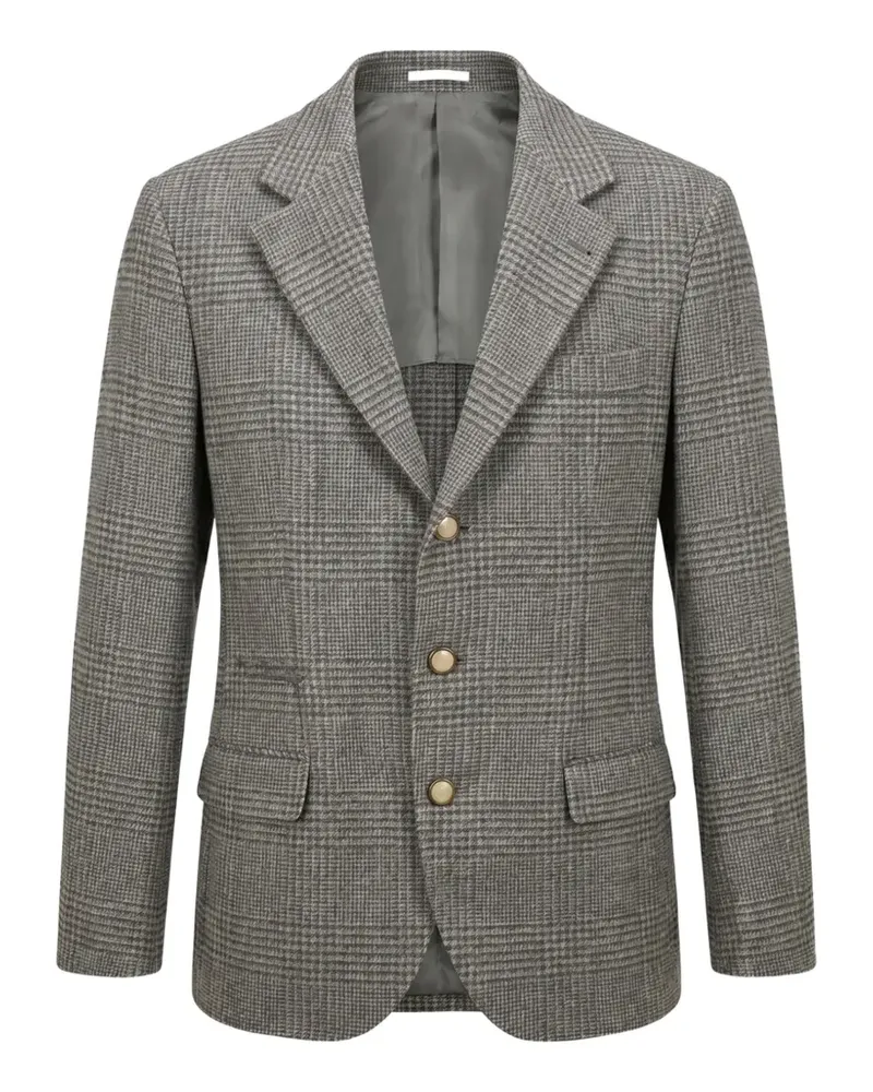 Brunello Cucinelli single-breasted blazer - Grau Grau