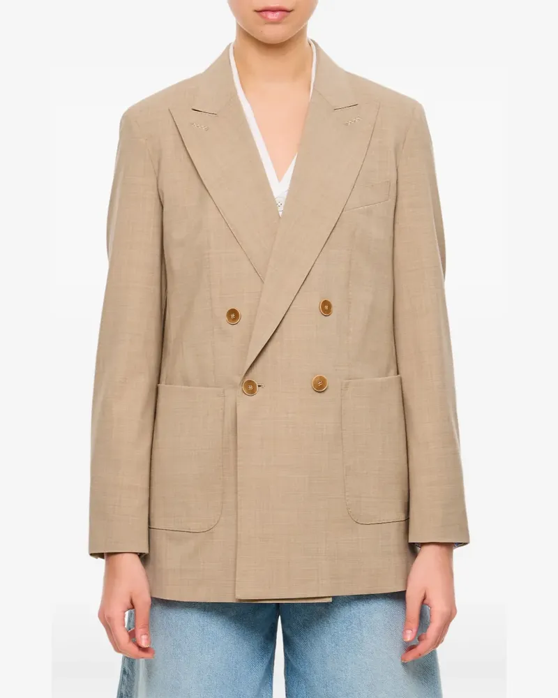 Max Mara Doppelreihiges Sakko - Nude Nude